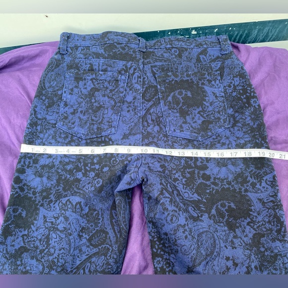 🍁364-You Are Perfect ❤️ Gloria Vanderbilt Paisley Denim - Picture 10 of 12